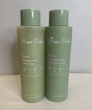 Rizos Curls Biotin Shampoo & Conditioner Set - 296ml/10oz
